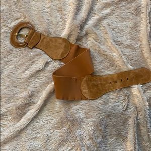Brown Fitted Accessories Belt